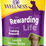 Wellness Rewarding Life Dog Treats, Training Treat, Grain Free, Soft Lamb & Salmon (6 Ounce Bag)
