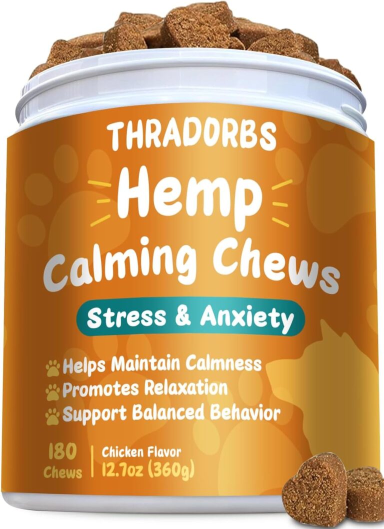 m Calming Chews for Dogs, 180 Counts, Dog Calming Chews, Anxity Rlief Treats for Dogs, Dog Supplements for Separation, Thunderstorms, Strss, Barking, Promote Rlaxation, Chicken Flavor