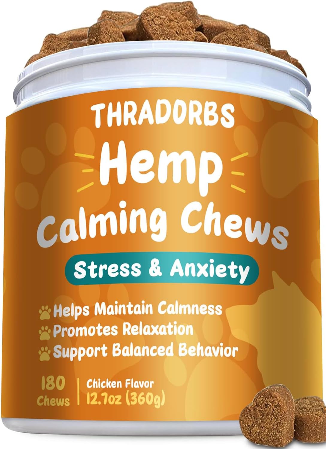 m Calming Chews for Dogs, 180 Counts, Dog Calming Chews, Anxity Rlief Treats for Dogs, Dog Supplements for Separation, Thunderstorms, Strss, Barking, Promote Rlaxation, Chicken Flavor m Calming Chews for Dogs, 180 Counts, Dog Calming Chews, Anxity Rlief Treats for Dogs, Dog Supplements for Separation, Thunderstorms, Strss, Barking, Promote Rlaxation, Chicken Flavor