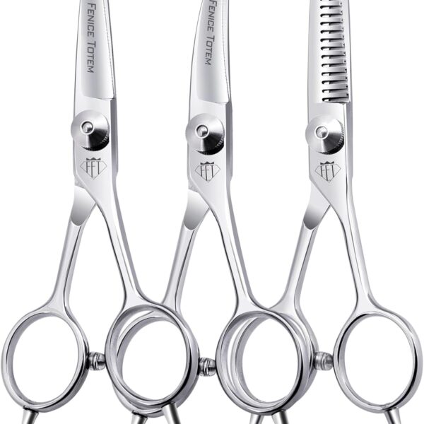 Dog Grooming Scissors: 3 in 1 Pet Shears Set Made Of Advanced Stainless Steel Alloy for Trimming Dogs Cats and Other Pets Face and Paws