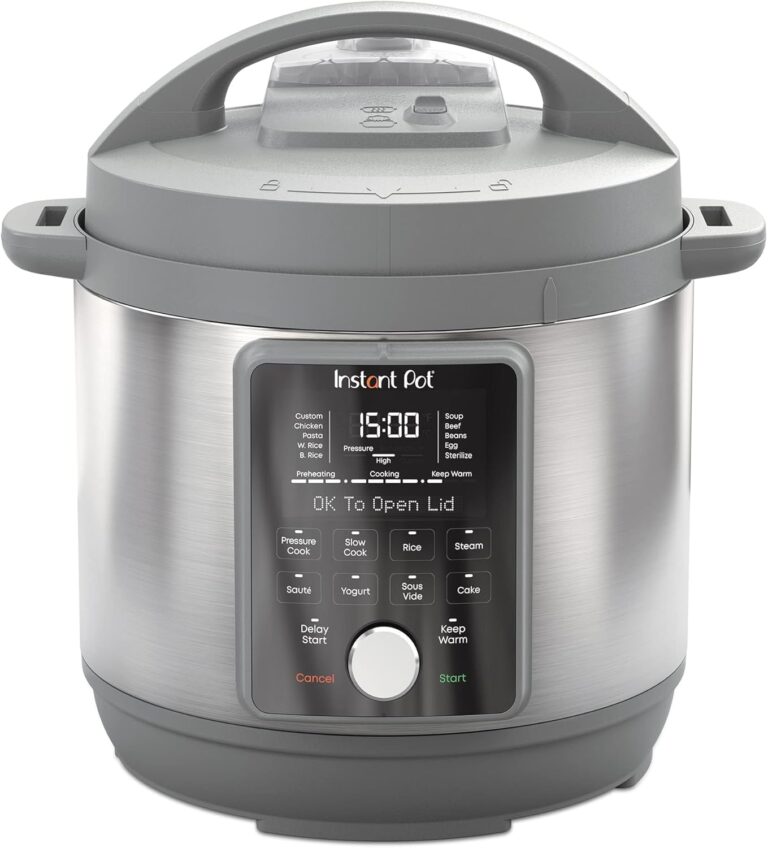 Instant Pot, 8-Quart Whisper Quiet 9-in-1 Electric Pressure Cooker, Slow Rice Cooker, Steamer, Saut, Yogurt Maker, Warmer & Sterilizer, App With Over 800 Recipes, Stainless Steel, Duo Plus