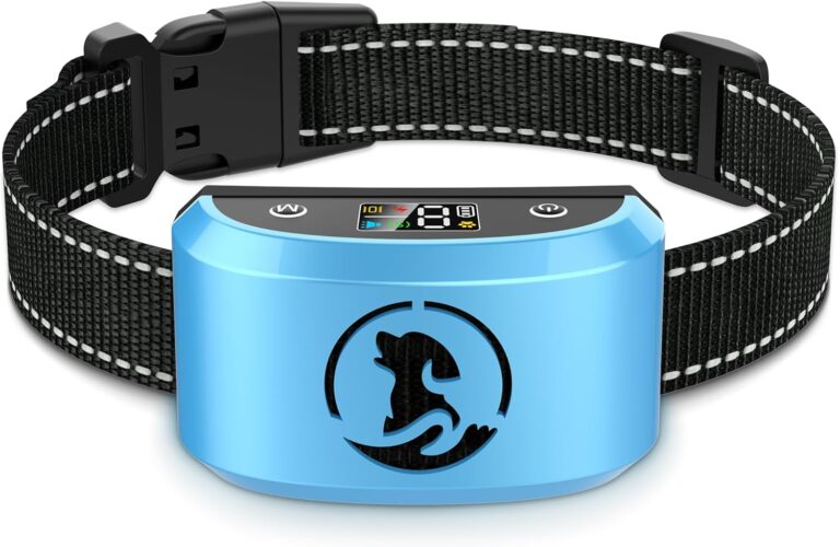 Dog Bark CollarBXQ Bark Collar for Large Dog with 4 Training Modes and 8 Sensitivity, Rechargeable Humane Barking Collar with 8 Levels for Vibration&Shock, Waterproof Anti Bark Collars for Dogs