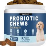 Probiotics for Dogs, Dog Probiotics Chews for Digestive Health & Gut Health, Improve Immune System,Constipation & Diarrhea Relief(Chicken Flavor, 150 Chews)
