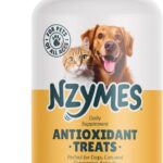 Nzymes Antioxidant Treats - for Dogs Joints, HIPS, Paralysis, Skin, Coat, Hair Loss, Aging, Digestion, Neurological, Seizures - 60 Treats - Made in The USA