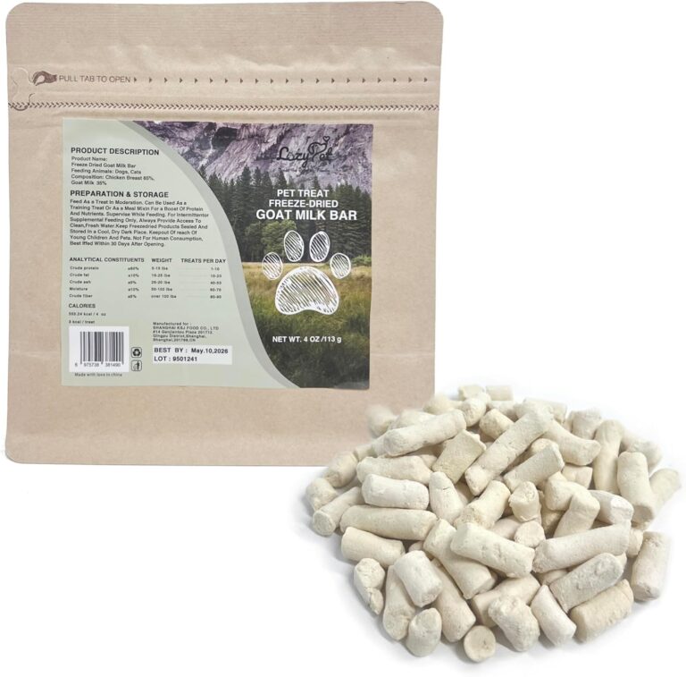 LAZY PET Premium Goat Milk Sticks for Dogs & Cats - 4oz | All-Natural Digestive Health Treats | Grain-Free, Hypoallergenic Puppy & Kitten Snacks (Goat Milk bar)