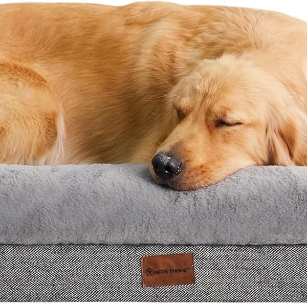 BFPETHOME Dog Beds for Small Dogs, Washable Dog Bed with Sides, Orthopedic Medium Sized Soft Mats with Removable Cover & Waterproof Pet Mat for Pet