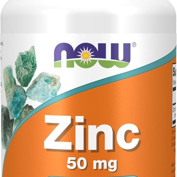 NOW Foods Supplements, Zinc (Zinc Gluconate) 50 mg, Supports Enzyme Functions*, Immune Support*, 100 Tablets