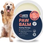 Vets Preferred Paw Balm Pad Protector for Dogs  Dog Paw Balm Soother  Heals, Repairs and Moisturizes Dry Noses and Paws  Ideal for Extreme Weather Season Conditions - 2 Oz