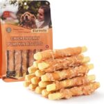 Chicken Jerky Wrapped Pumpkin Biscuits Treats for Dogs,Low Fat Rawhide Free Healthy Chewy Dog Training Treats,High Fiber Pumpkin Biscuits Dog Snacks for Small Medium Large Dogs 10.58 oz