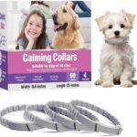 Calming Collar for Dogs 4 Packs Lasts 60 Days Dog Pheromone Anti Anxiety Calm Collars to Relieve Stress and Bad Behavior Like Separation Adjustable 25 Inches for All Small Medium and Large Dogs
