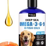 Omega 3 Salmon Oil for Dogs  Liquid Fish Oil for Coat, Skin, and Joint Support  for Daily Use