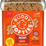 Buddy Softies Soft & Chewy Dog Treats, Peanut Butter, 20 oz. Jar