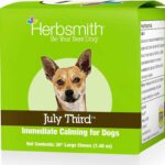 Herbsmith July Third - Canine Calming Chews - Calming Herbs for Dogs - Anxiety Supplements for Dogs - 30ct Large Chews