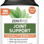 Zenwise Health Joint Support Supplement with Glucosamine Chondroitin MSM, Curcumin & Sulfate - Joint Health for Women & Men - Mobility & Flexibility Support for Knee, Cartilage & Bone - 180 Count