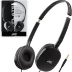 JVC Flats On-Ear Wired Headphones - Flat Foldable Design - 30mm Driver for Powerful Sound - Soft Ear-Pads for Comfort  Steel Headband - Lightweight & Portable - PC/Laptop/Gaming - 3.5mm Slim Plug