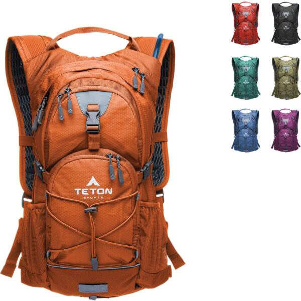 Teton Oasis/Trailrunner Hydration Backpack  Lightweight Water Pack with 2L/3L Bladder for Hiking, Running, Cycling, Biking  2L/18L/22L Sizes  Sewn-in Rain Cover  Fits Men and Women