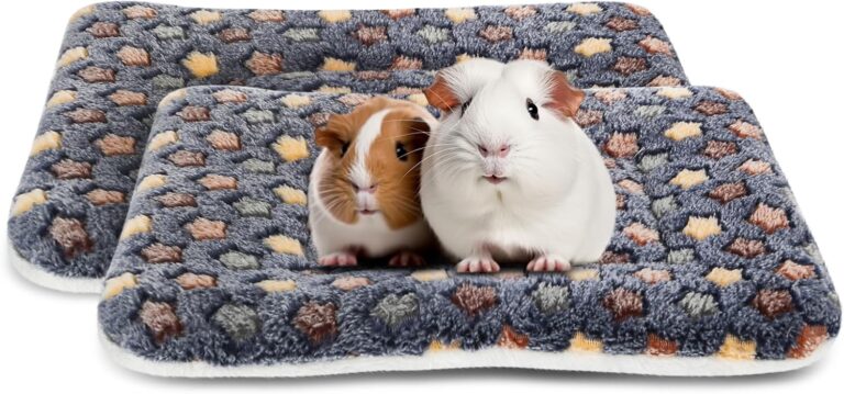 2 Pack Guinea Pig Bed - 10 x 13 Inch Guinea Pig Pee Pads Bedding - Washable and Thickness Upgrade (Dark Blue,M)
