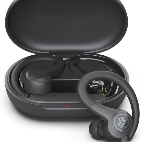 JLab Go Sport+ Wireless Workout Earbuds Featuring C3 Clear Calling, Secure Earhook Sport Design, 35+ Hour Bluetooth Playtime, and 3 EQ Sound Settings (Graphite)