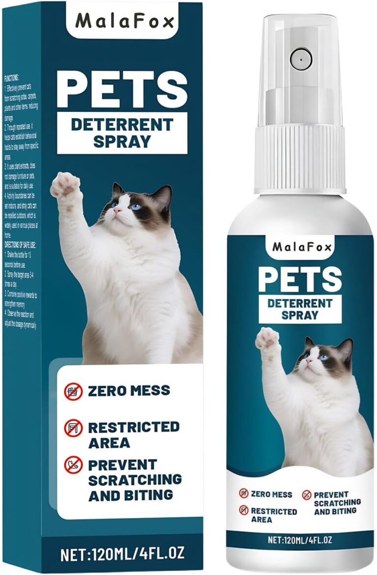 O Cat Deterrent Spray for Indoor & Outdoor Use  Natural No-Alcohol Cat Repellent to Prevent Scratching on Furniture, Sofas, Rugs, Curtains & Plants  Safe Training Spray for Cats & Kittens.
