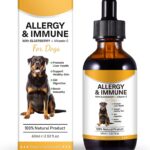 Allergy Relief Drops for Dogs,Allergy and Immune,Immune Support Supplement,Dog Supplement,Natural Pet Supplement for Dog Allergy Relief with Turmeric & Milk Thistle