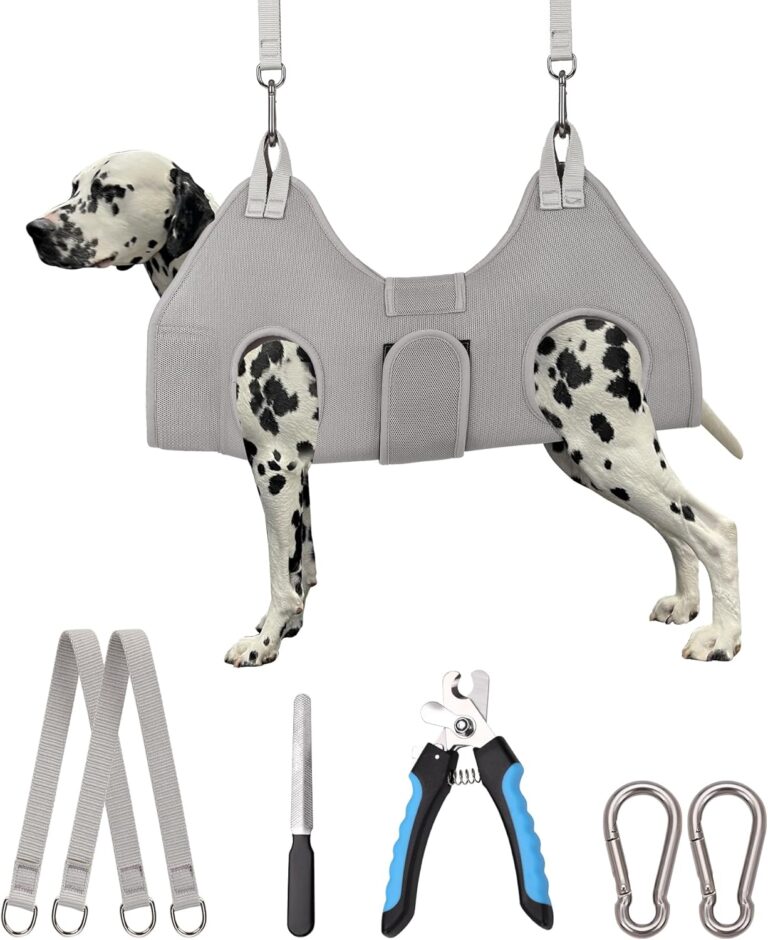 Kkiimatt Dog Grooming Hammock,XX-Large Hammock for Nail Trim, Hanging Harness for Nail Trimming,Dog Sling Restraint Holder for Pet Grooming Suspension Hanger with Thick Fabric Neck Support