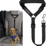 BWOGUE Pet Dog Cat Seat Belts, Car Headrest Restraint Adjustable Safety Leads Vehicle Seatbelt Harness (1 Pack)