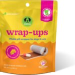 Stashios: Wrap-Ups: Pill Wrapper - Cheese - 30 Servings Bag, Dogs & Cats, Pet Treat Hides Any Size Pills, All Natural Limited Ingredients, USA Made