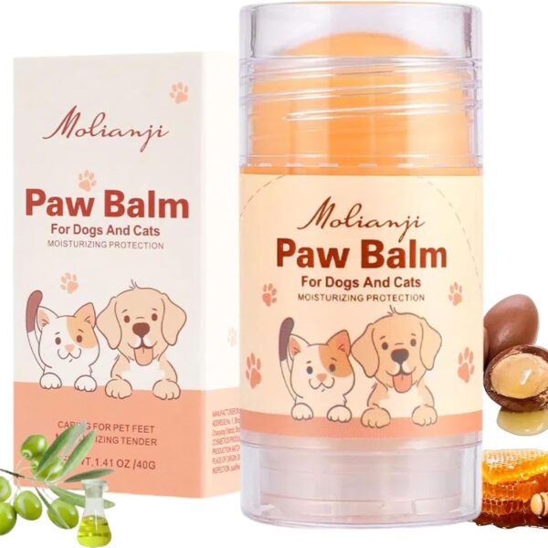 Steigullage Dog Paw&Nose Balm Lick Safe1.4oz(40g),All-Natural Ingredients Pets Paw Wax,Healing Moisturizer with Coconut Oil&Honey,for Dry Cracked Dog & Cat Paws,Nose & Elbows, Horse Hoof, Joint Care