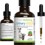 Pet Wellbeing Urinary Gold for Dogs - Vet-Formulated Multi-Herb Urinary Tract Support - Bladder Health & Urinary System Wellness - Natural Dog Supplement - Liquid Formula 2 oz (59ml)