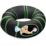 Interactive Cat Toys Ball Fast Rolling in Cat Tunnel  Motion-Activated Ball in Enrichment Tunnel,Hide & Seek Puzzle Game for Indoor Cats & Kittens,Boredom Relief for Cats (Orange-red)