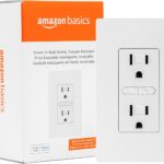 Amazon Basics Smart In-Wall Outlet, Works with Alexa Only, 15 Amps, 2.4 GHz Wi-Fi, No Hub Required, White