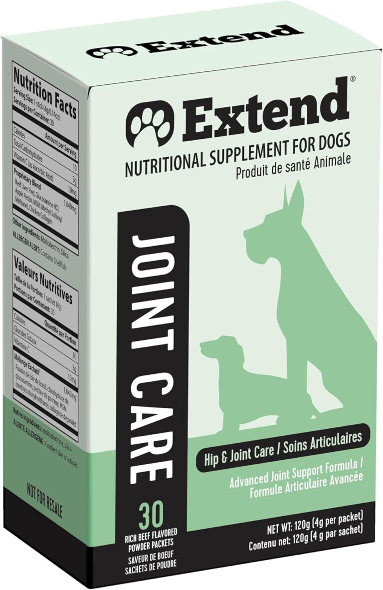 Extend Joint Care for Dogs - Hip and Joint Supplement Powder - Glucosamine for Dogs - Joint Pain Relief - MSM - Mobility & Flexibility Support - Advanced Joint Health - Made in USA