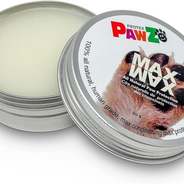 MaxWax Dog Paw Balm - 100% All Natural Paw Balm for Dogs - Lick Safe - Paw Soother for Puppies and Adult Dogs - Wax for Dog Paw Protector - 60g (2.1 oz)
