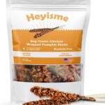 Chicken Wrapped Sticks Pumpkin Dog Treats,14.1oz Rawhide Free Natural Dental Chews,Dog Training Treats, Teeth Cleaning