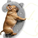 Dog Calming Pillow, Glow in The Dark Dog Put Head on, Soft Question Mark Pillows for Dogs, Kids, Adults, Washable Dog Bed Pillow, Cozy Dog Body Pillow (L Gray)