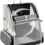 BEIKOTT Cat Carrier Backpack, Dog Backpack, Ventilate Pet Cats Puppy Dogs Birds Bunny Backpack for Travel Indoor Outdoor Use(Black)