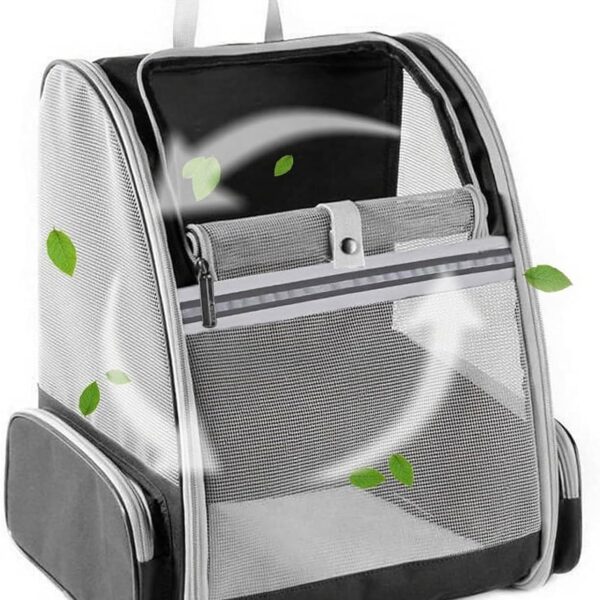 BEIKOTT Cat Carrier Backpack, Dog Backpack, Ventilate Pet Cats Puppy Dogs Birds Bunny Backpack for Travel Indoor Outdoor Use(Black)