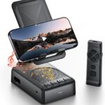 Birthday/ChristmasGifts for Men Women,Cell Phone Stand with Bluetooth Speaker and Remote Control(Video Control/Camera Control), Portable Bluetooth Speaker for Home and Outdoors, All Day Playtime