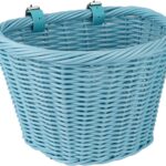 ZUKKA Bike Basket Front Adult Bike Basket for Women Front Woven Waterproof Basket with Adjustable Leather Straps Storage Bicycley Basket for Cruiser Bike Folding Bike Commuter Bike