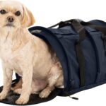 SturdiBag Pro 2.0 Pet Travel Carrier for Cats and Dogs | Soft Sided Pet Carrier Bag with Safety Clips and Seatbelt Straps for Car Travel | XL, Navy