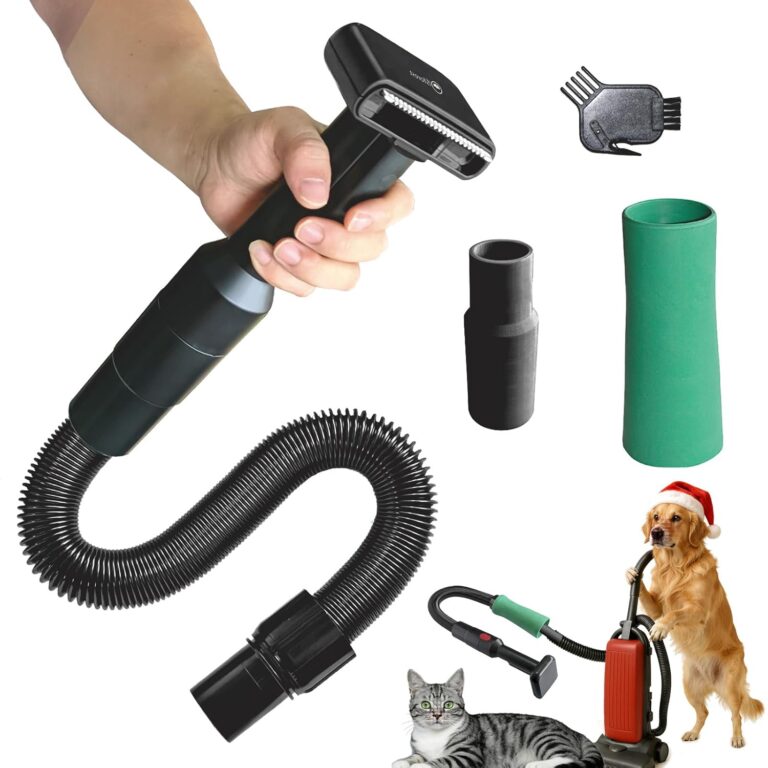 Pet Vacuum Grooming Brush Hair Comb Shedding Deshedding Attachment Tool for Dogs and Cats