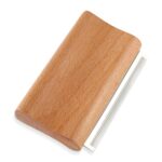 Dog Deshedding Brush, Wooden Pet Kitten Hair Shedding Grooming Brush Tool with Fine Comb Teeth Puppy Kitty Deshedding for Small Medium Large Dog Cat with Long Short Straight and Wavy Fur(Wood Color)