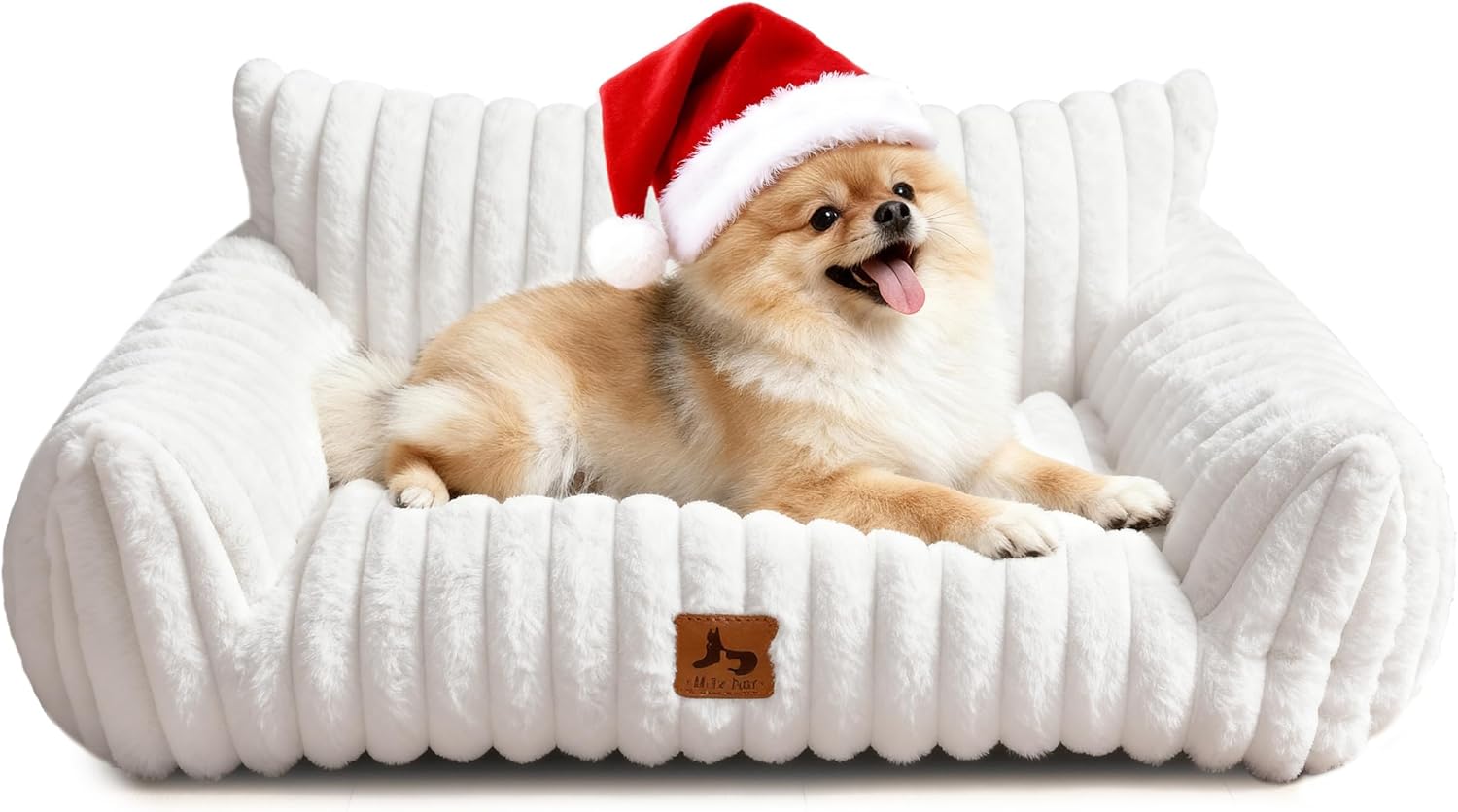 Cat Couch for Pets, Cute Small Dog Couch Bed with Cozy Soft Faux Rabbit Fur for Small Dogs, Fuzzy Dog Couch for Indoor Cats, Supportive Pet Sofa with Removable Washable Cover, Cream, 30" Cat Couch for Pets, Cute Small Dog Couch Bed with Cozy Soft Faux Rabbit Fur for Small Dogs, Fuzzy Dog Couch for Indoor Cats, Supportive Pet Sofa with Removable Washable Cover, Cream, 30"