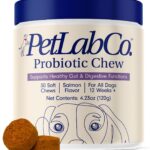 PetLab Co. Probiotics for Dogs, Support Gut Health, Occasional Diarrhea, Digestive Health & Seasonal Allergies - Salmon Flavor - Packaging May Vary - 30 Soft Chews