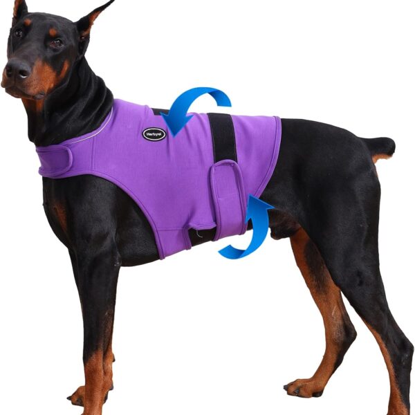 Harbyel Dog Anxiety Vest - Skin-Friendly Calming Shirt for Thunder, Fireworks, Vet Visits & Separation Anxiety  No Medicine or Training Needed  Suitable for Small, Medium, and Large Dogs