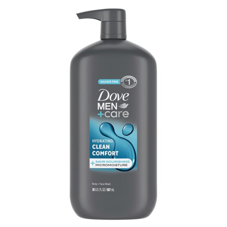 DOVE MEN + CARE Body and Face Wash Hydrating Clean Comfort Men's Body Wash with 24-Hour Nourishing Micromoisture Technology 30 oz