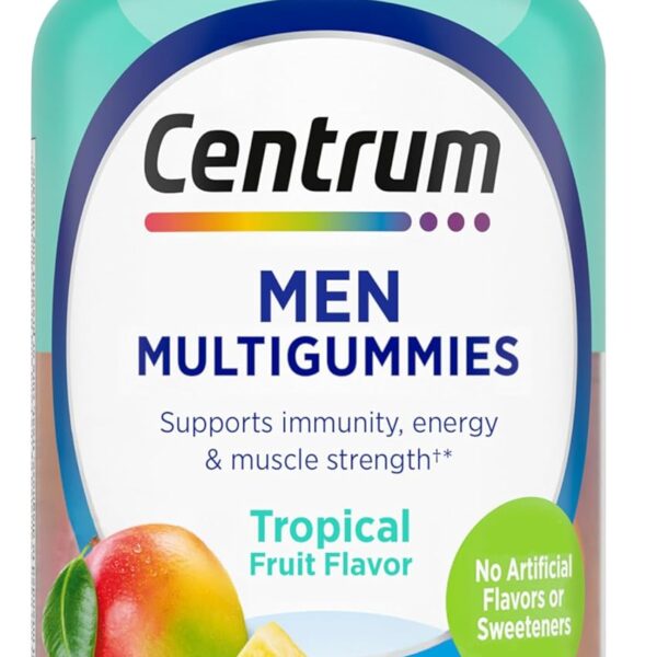 Centrum Men's Multivitamin Gummies, Immune, Energy, Healthy Appearance Support, 100 Count, 50 Day Supply