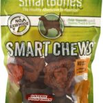 SmartBones Smart Chews, Rawhide Free Dog Chews Made with Real Chicken and Vegetables, 7 Count Large