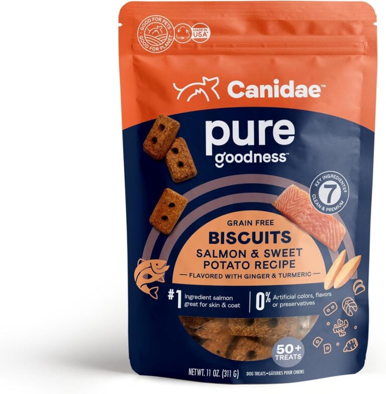 Canidae Pure Dog Treat Biscuits with Salmon & Sweet Potato, 11 oz, Grain Free