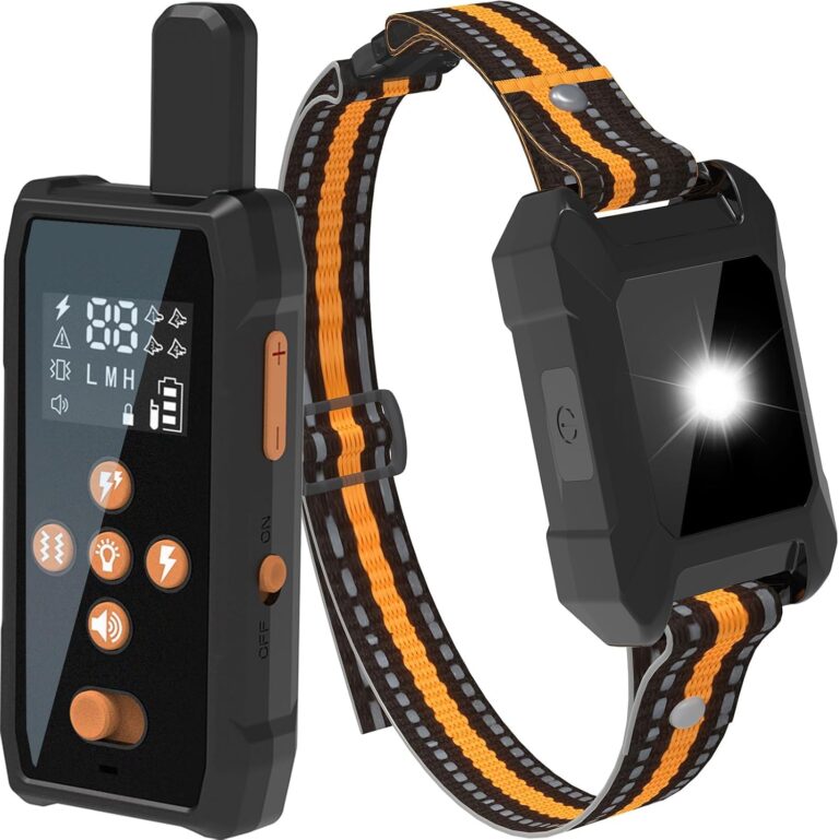 Dog Shock Collar - 4200FT Dog Training Collar with Remote Innovative IPX7 Waterproof with 4 Training Modes,Vibration and Shock,Rechargeable E-Collar for All Breeds